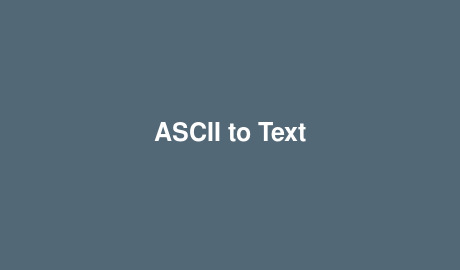 ASCII to Text