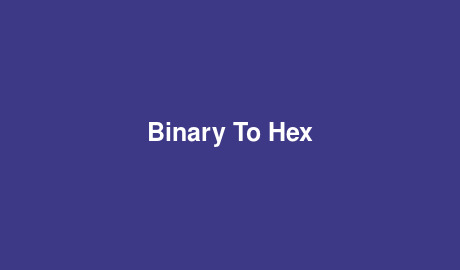 binary to hex converter binary to hex converter