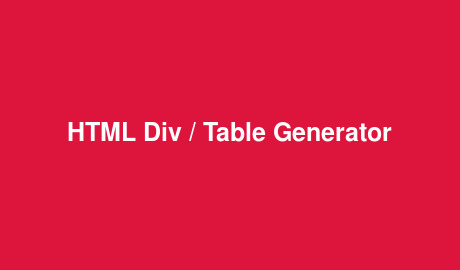 Forord flåde Foster Table to Div Converter - HTMLStrip