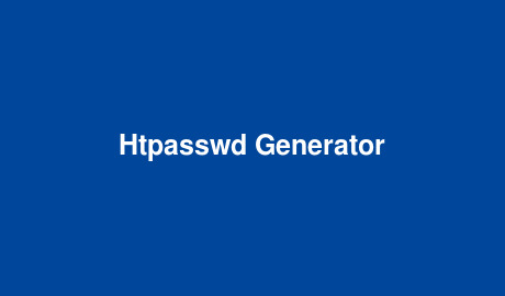 Htpasswd Generator