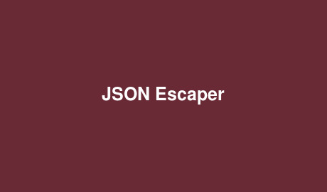 JSON Escaper