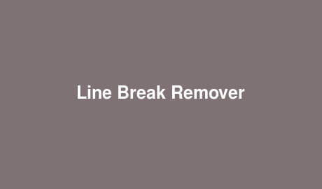 Line Break Remover