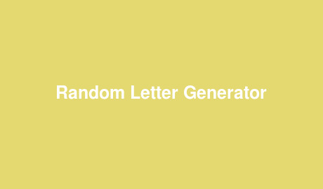 random letter generator