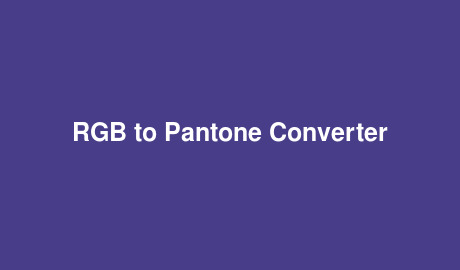 RGB to Pantone Converter