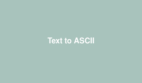 Text to ASCII