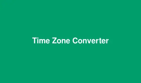 Time Zone Converter